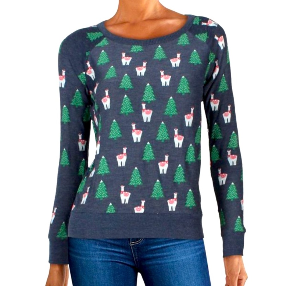 Chaser Holiday Llama top L